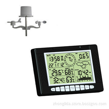 Professional Wireless Weather Station with Big LCD Display